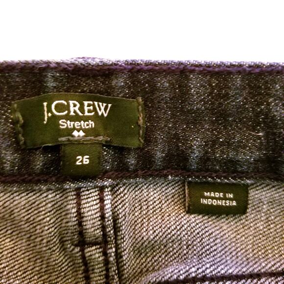 J. Crew Factory Toothpick Stretch Mid Rise Jeans - Size 26 - Picture 8 of 9